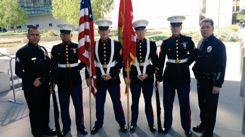 LAPDOCB's tweet photo. #USMCBirthday #LAPD Thank you once again @calpizzakitchen and our guests for attending. It was an honor! Semper Fi! https://t.co/AVustDqZp8