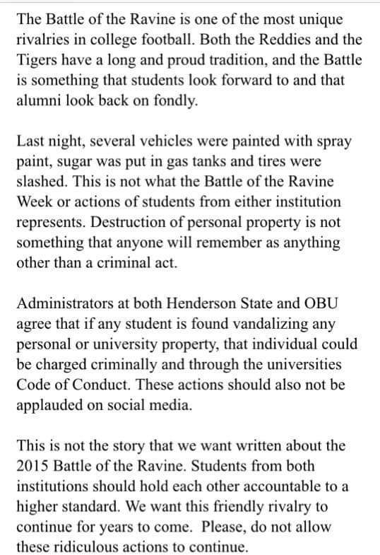 GAC_Commish's tweet photo. Something that students and fans from both sides in the #BotR should take note of. https://t.co/JtyZrPRPHj