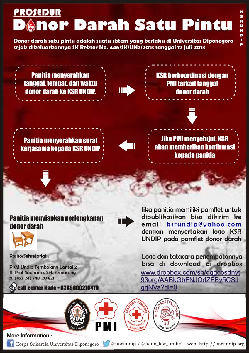 Info Dondar hari ini:
1. Keluarga Hukum Pidana FH @ FH
2. <a href="/ksrundip/">KSR Undip</a> @ PKM Undip Tembalang
Mulai jam 08.00-selesai :)