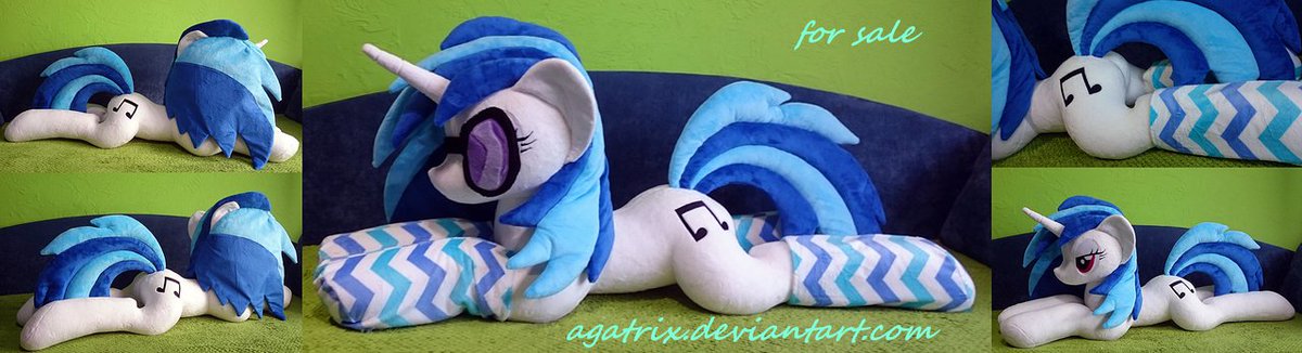 Life-size (laying down) DJ Pon-3 plush for sale by agatrix dlvr.it/CjLBbC