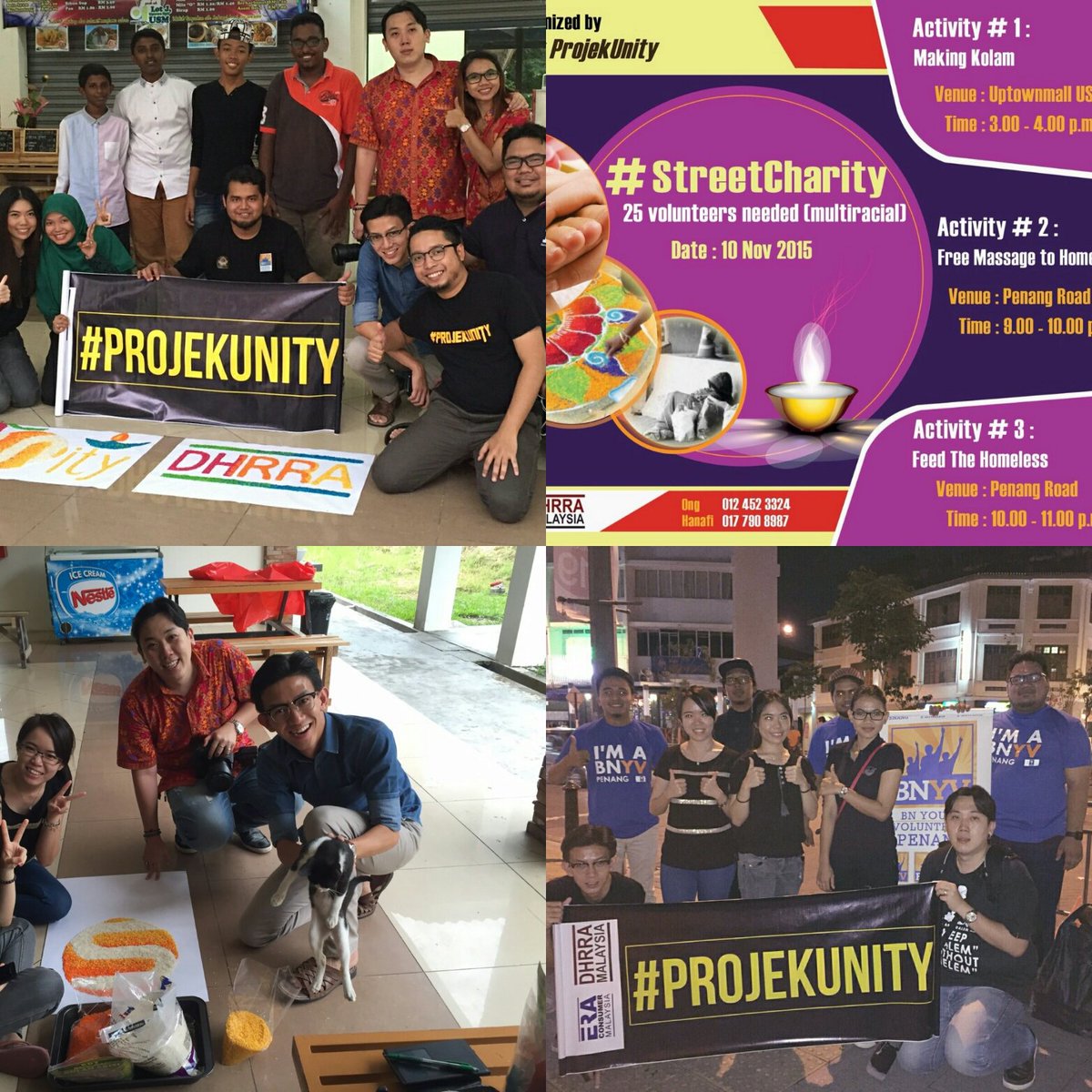 saradhrra's tweet photo. Deepavali #StreetCharity program #ProjekUnity @ProjekUnity https://t.co/UjhYBxG3nk