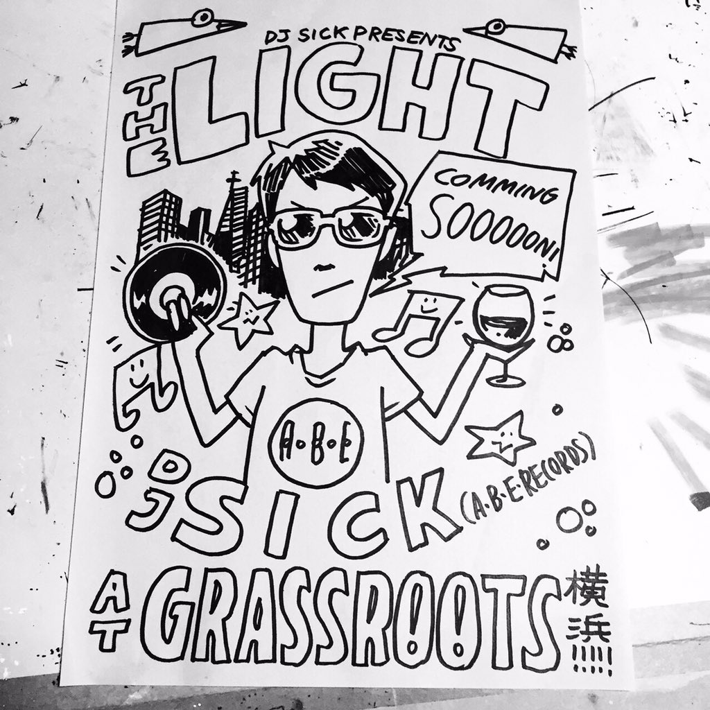 A_B_E_RECORDS's tweet photo. DJ SICK Presents 'THE LIGHT'  at GrassrootsYokohama 12/21 mon 
comingsoon
#aberecords #djsick #music #wine #yokohama https://t.co/M4PsmEXeTf