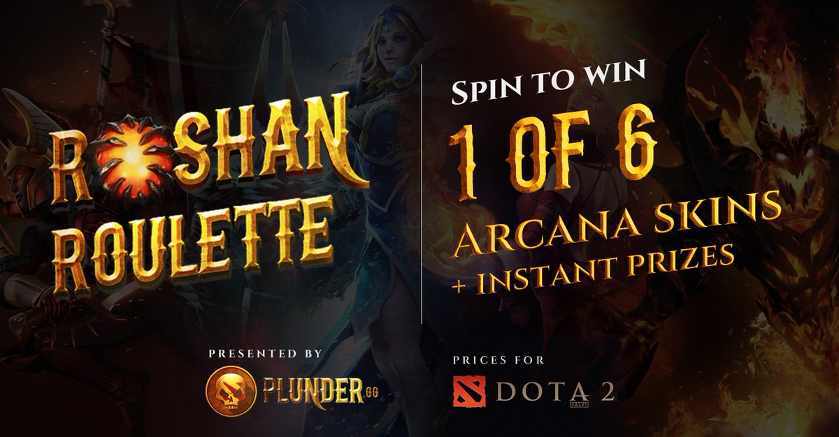 ROSHAN ROULETTE! Take your chance! plunder.gg/roshanRoulette… #noquarter