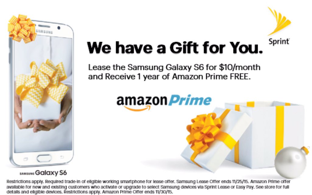 boone712's tweet photo. Free Amazon Prime for a year! #gettingbettereveryday #samsung @SprintCentral @jrsimer https://t.co/ogmhlMIwGR