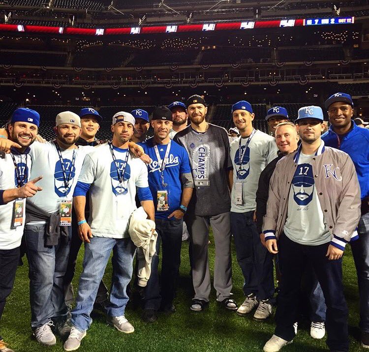 WarriorsAscent's tweet photo. Proud to have the Royals pitcher Wade Davis support us. And, how about the awesome Wade shirts made by @freelancekc? https://t.co/SL1JPhxXR1