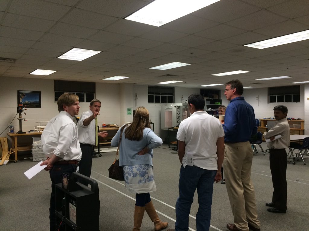 CTE_Starkey's tweet photo. CTE District Advisory Committee visiting our CATE programs. #humblecte https://t.co/SAh67zBpSW