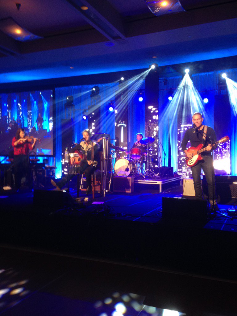 A private concert with <a href="/JimCuddy/">Jim Cuddy</a> at #IntuitThrive Great way to the a fantastic day!