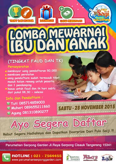 taman wisata pulo saiji mengadakan berbagai kegiatan mulai dari tingkat anak"sampai umum 021,7563062,7564488