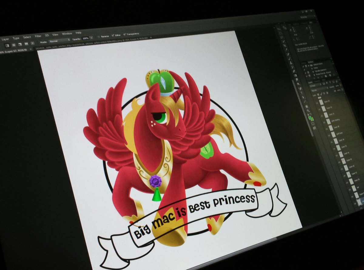Crimson_Mane's tweet photo. Almost finished! New shirtdesign featuring  Princess Big Mac #mlp #MLPFiM #brony #princessbigmac #mlpfanart #alicorn https://t.co/zLfG6MHkxI