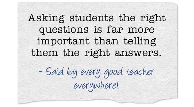 JeffCharbonneau's tweet image. Asking students the right questions is far more important than telling them the right answers.
#edchat #edu