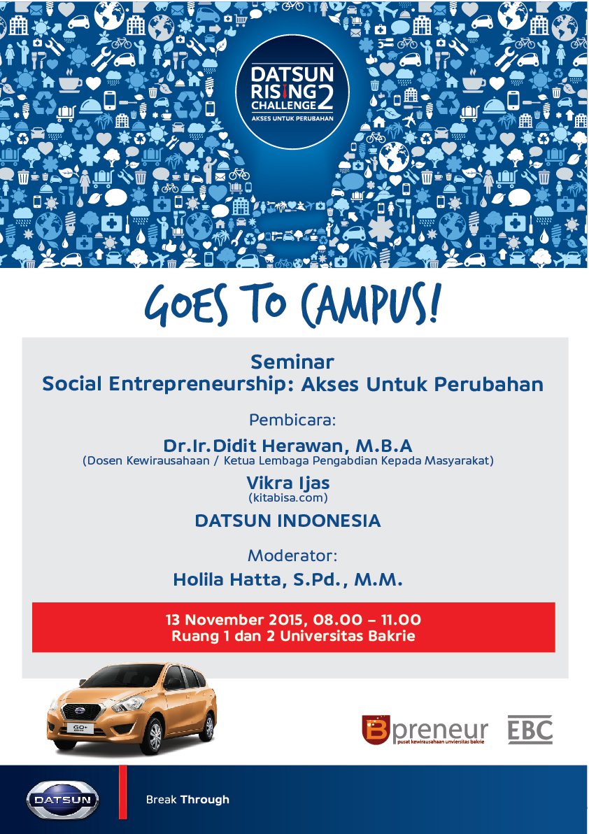 UBPreneur's tweet photo. ikuti acara DRC 2 &amp; Test Drive DATSUN GO PANCA https://t.co/qNI0ajmlkT