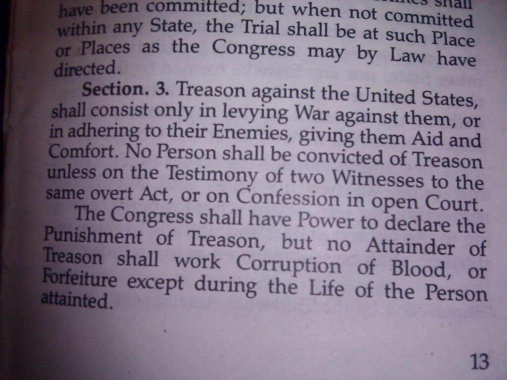 chnsaw5210's tweet photo. @Godndguns @ThinkBiafra @Pudingtane @securefreedom #ArticleIIIsec3 giving Aid and Comfort is #Treason! #ccot #pjnet https://t.co/oPCcusar0q