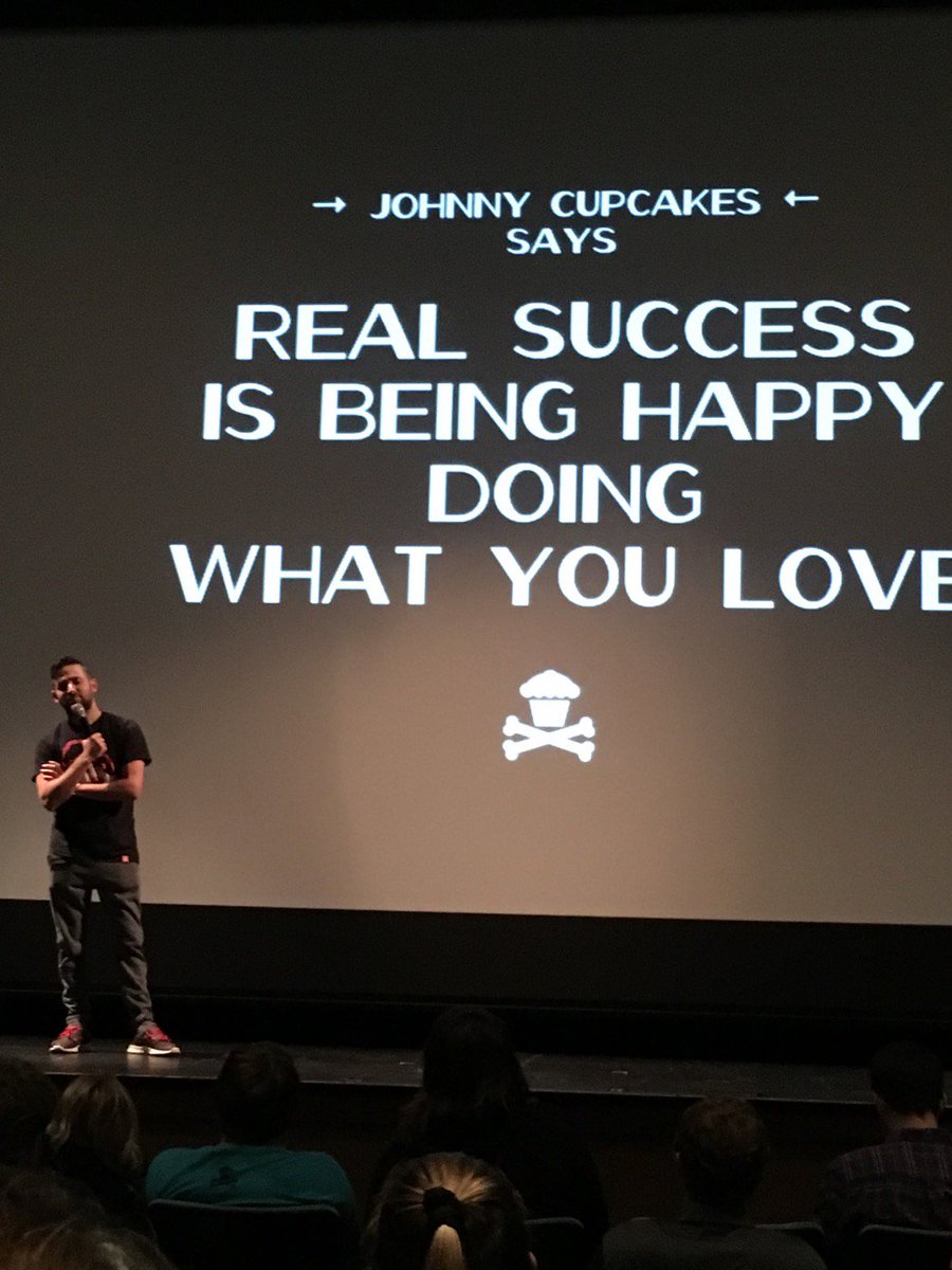 lerickson's tweet photo. Sage advice from @JohnnyCupcakes https://t.co/KpaeyQLF2n