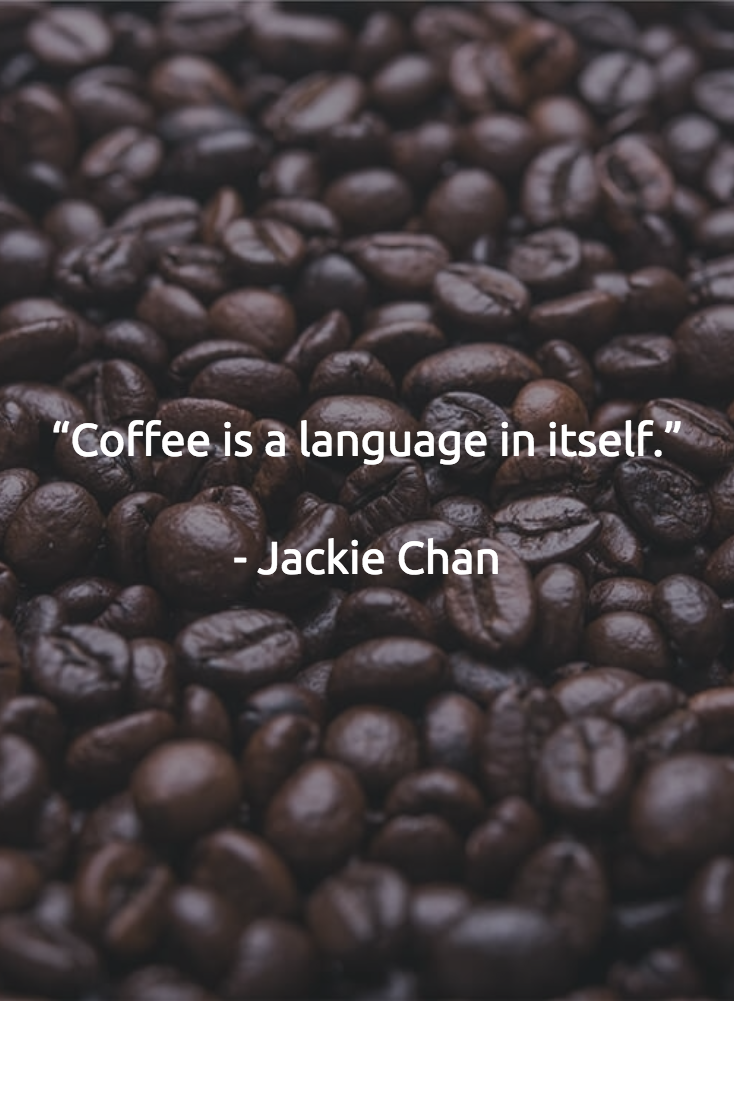GKC_Agency's tweet photo. Life in the media industry this Quote is so true.

"Coffee is a language in itself" - @EyeOfJackieChan

#Coffee https://t.co/0OBcpQqGQ1