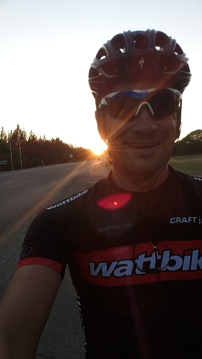 steven3d's tweet photo. Sunrise on my back out in the cradle of mankind. Such a stunning morning. Not sure my legs agree though https://t.co/dj6xiGWEMo