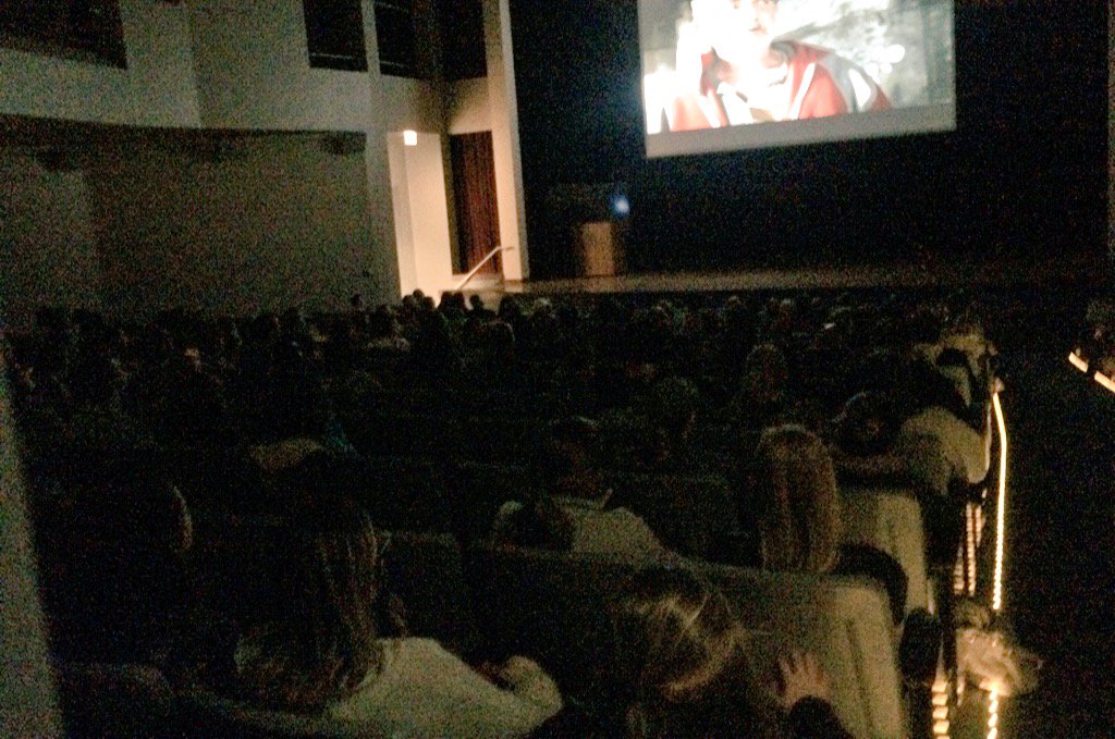 MUMidnightRun's tweet photo. So amazing to see a packed Weasler tonight for a screening of @30_Seconds_Away. Thanks to all who came! @MarquetteU https://t.co/kt4wn95KBw