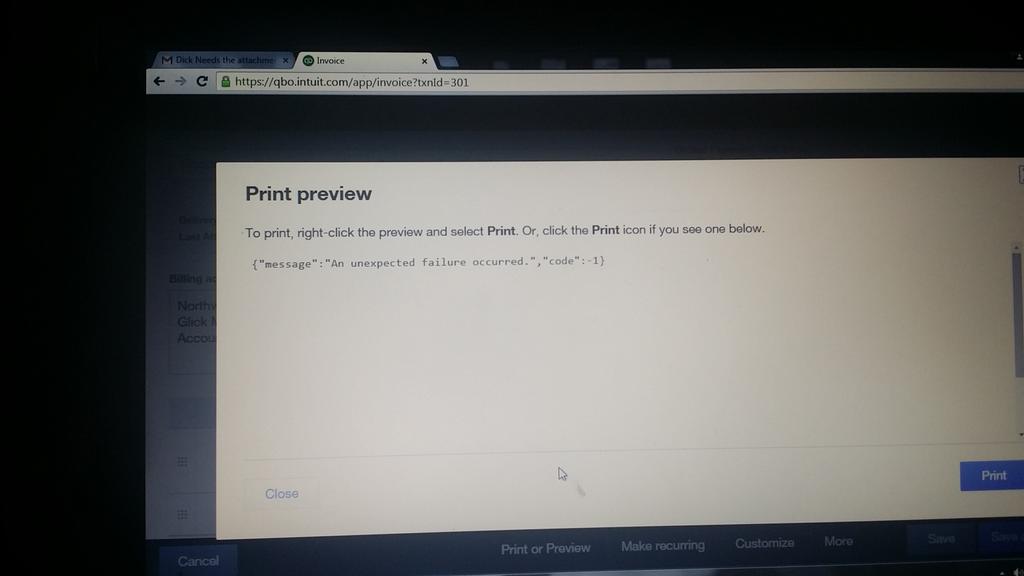 DickMartinplbg's tweet photo. @QuickBooks I need this fixed!!! ur tech was no help after an hour and offered no time line for the fix #getitdone https://t.co/xt76oK9Tu1