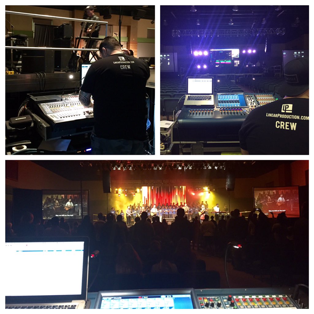 LinearProd's tweet image. LP is working a worship conference this week.