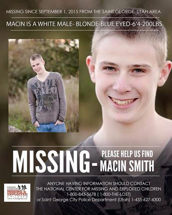 TeriLinWA's tweet photo. Please RT! #HelpFindMacinSmith #MacinsArmy #missing https://t.co/t7mesHT6xh