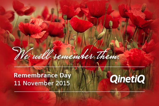 QinetiQAU's tweet photo. We remember them. #RemembranceDay2015 #LestWeForget https://t.co/ut3nxIEJ3q