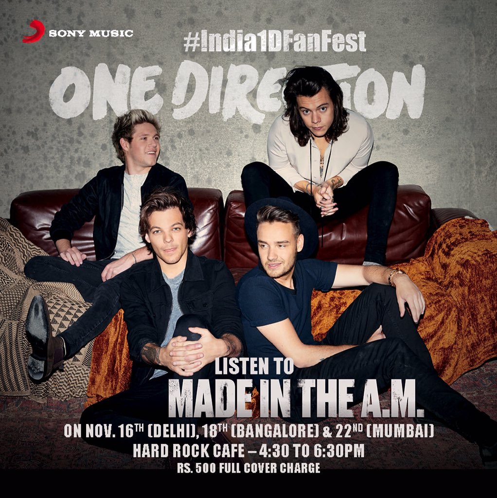 SonyMusicIn's tweet photo. #India1DFans! Details of the much awaited #India1DFanFest are here! @HRCIndia @9XOIndia @943RadioOne @Indigo919_fm https://t.co/ySGwpkHQSV