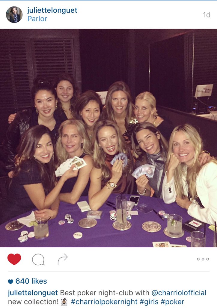Dayssi OlarteKanavos (@dayssiok) on Twitter photo Poker is like business. Play to win. #ladiespokernight #charriolpokernight <a href="/coraliecharriol/">coralie charriol</a> Poker is like business. Play to win. #ladiespokernight #charriolpokernight <a href="/coraliecharriol/">coralie charriol</a>