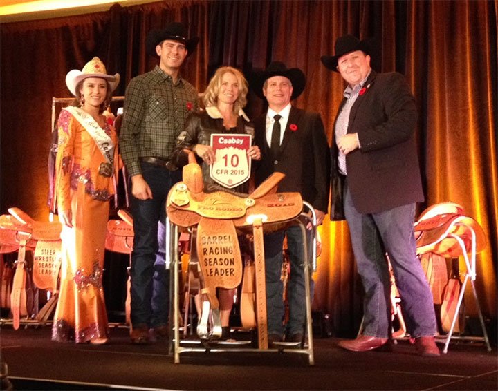 prorodeocanada's tweet photo. 1st Annual CFR Night of Champions where jackets &amp; back numbers were presented to the 108 #CFR42 contestants! https://t.co/A01cRYjW3j