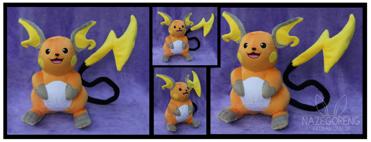 Raichu Custom Plush by Nazegoreng dlvr.it/CjQkWD