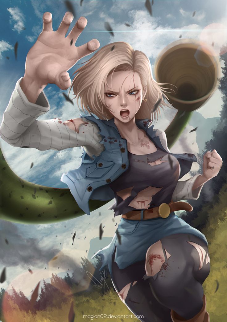 ElPirataFriki's tweet image. Dragon Ball Android 18