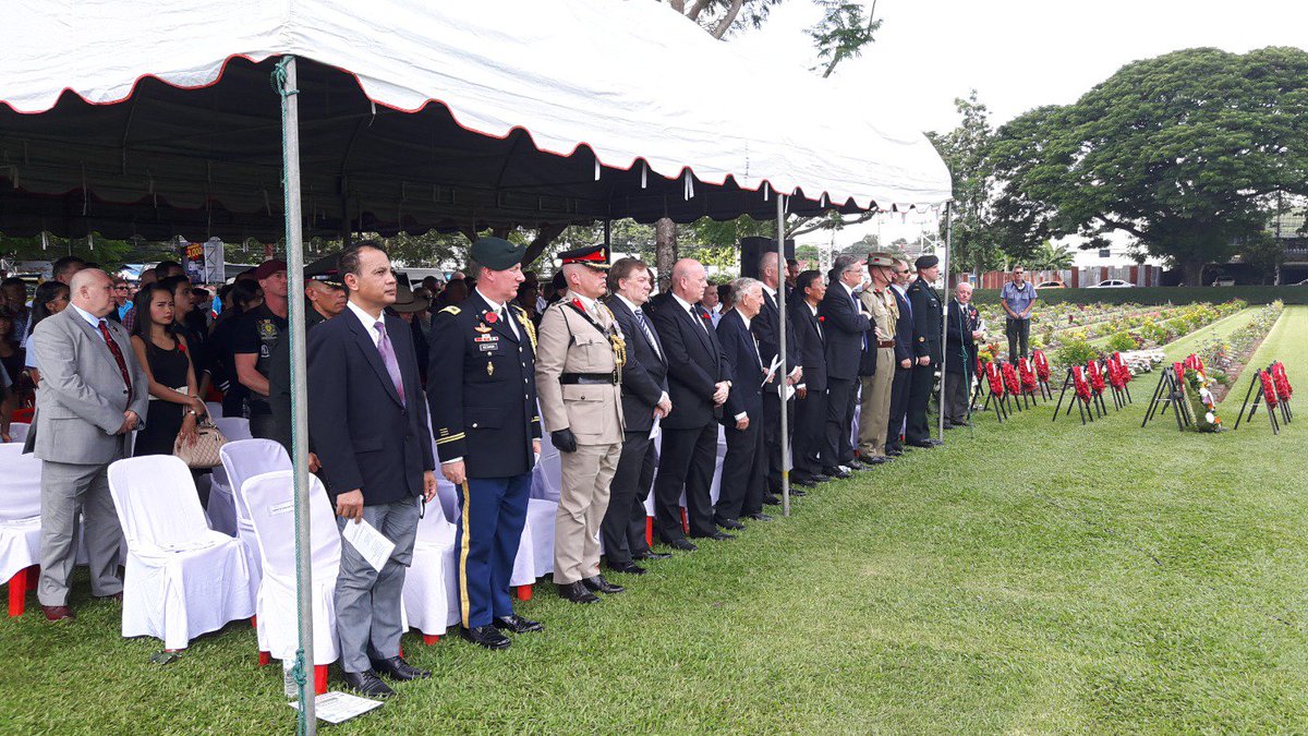 CWGC's tweet photo. RT @KanCwgc: Remembrance service @CWGC Kanchanaburi War Cemetery #Thailand #ArmisticeDay https://t.co/l6dkzNQQ9e