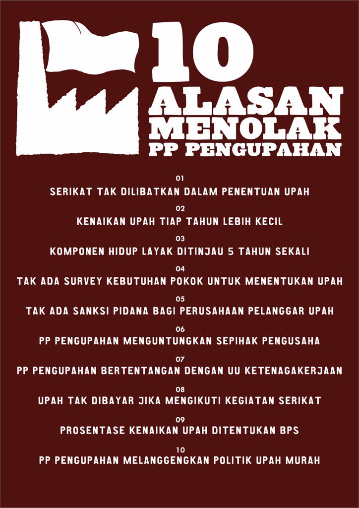 lord_kobra's tweet photo. Mogok Nasional dimulai, sebarkan alasan penolakan kawan2 buruh ini seluasnya https://t.co/rWnvEJzyLV