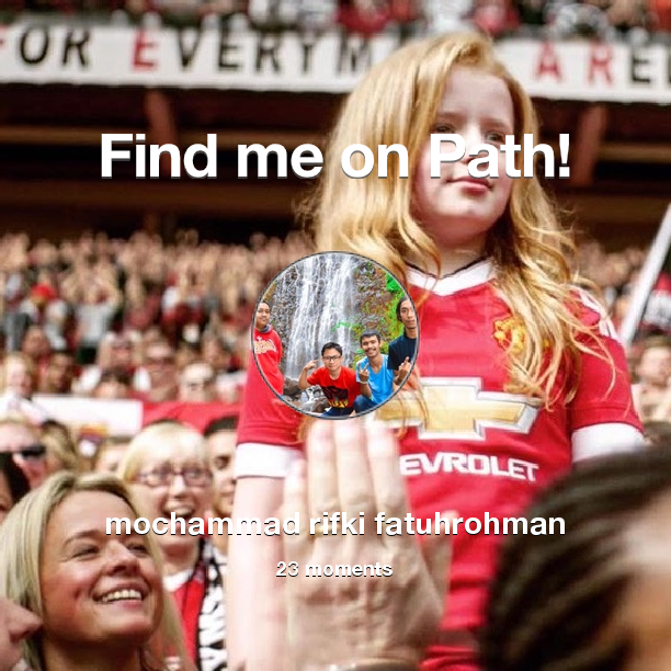 MochammadR93's tweet photo. I've shared 23 memories with my friends on #Path - see them now at https://t.co/dsa4BqiDfy! #thepersonalnetwork https://t.co/OpqiZVV4w3