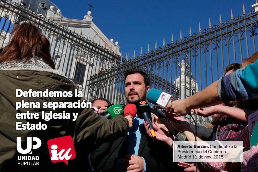 IzquierdaUnida's tweet photo. Por cada ciudadano/a, el Estado paga 240€ al año a la Iglesia. ¿Te parece eso un #PaísLaico? https://t.co/swhecv1Nrt https://t.co/oAYfJsIAlW