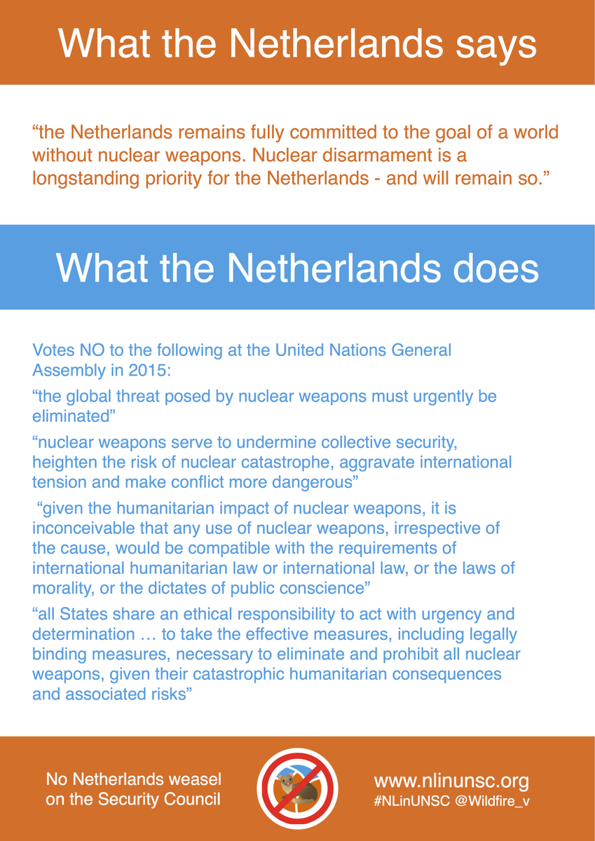 Wildfire_v's tweet photo. #Netherlands nuclear hypocrisy on full display at #UNGA #FirstCommittee. #NLinUNSC https://t.co/4Nl2GEfgvz #weasel https://t.co/eeqTEWovrw