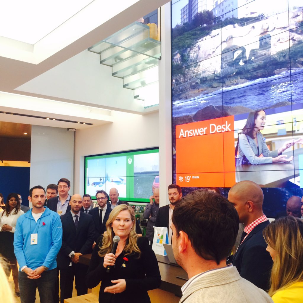 .<a href="/pipms/">Pip Marlow</a> launching the new <a href="/Microsoft/">Microsoft</a> store in #sydney (first non-US store)