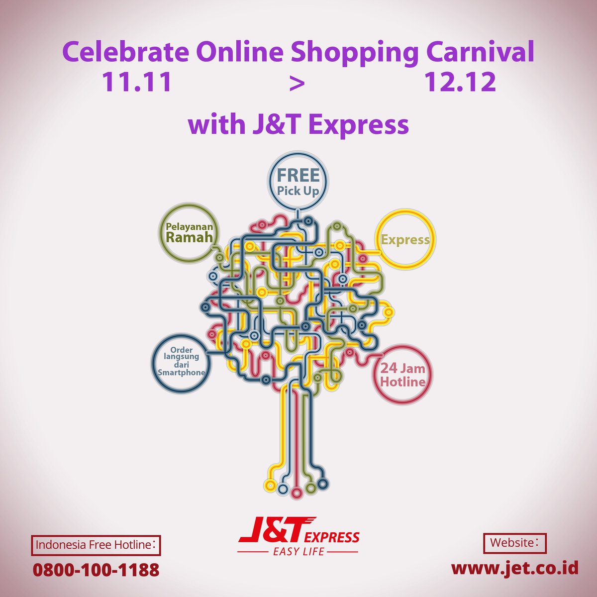 jntexpressid's tweet photo. Celebrate Online Shopping Carnival on 11/11 till 12/12 with
J&amp;T Express
-Easy Life- https://t.co/57g9RZCnUu