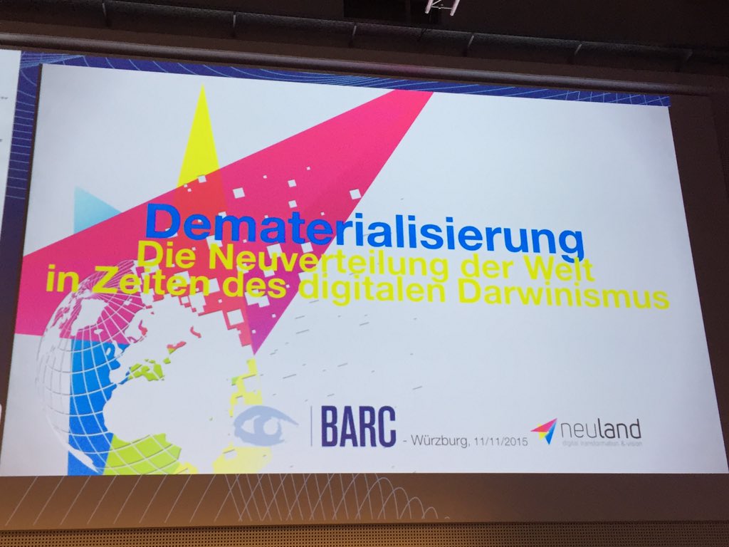 Keynote von Karl-Heinz Land <a href="/BARC_Congress/">BARC Congress</a> #crmsummit15