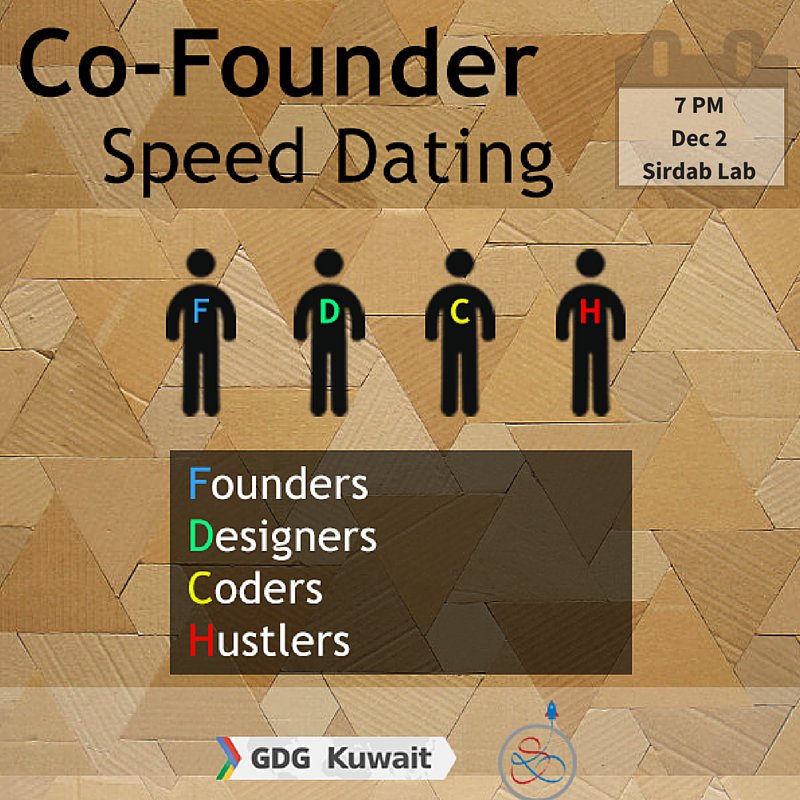 co founder speed dating