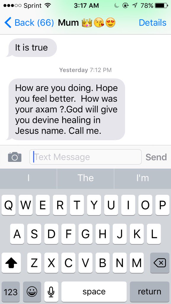 Inspiration_B's tweet photo. Basically all she texts me. #axam https://t.co/RZny4ABQdX