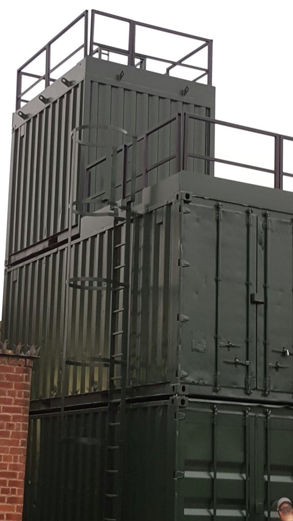 AbleModular's tweet image. Custom design and build for confined space training made from recycled 20yr old shipping containers #bespoke #green