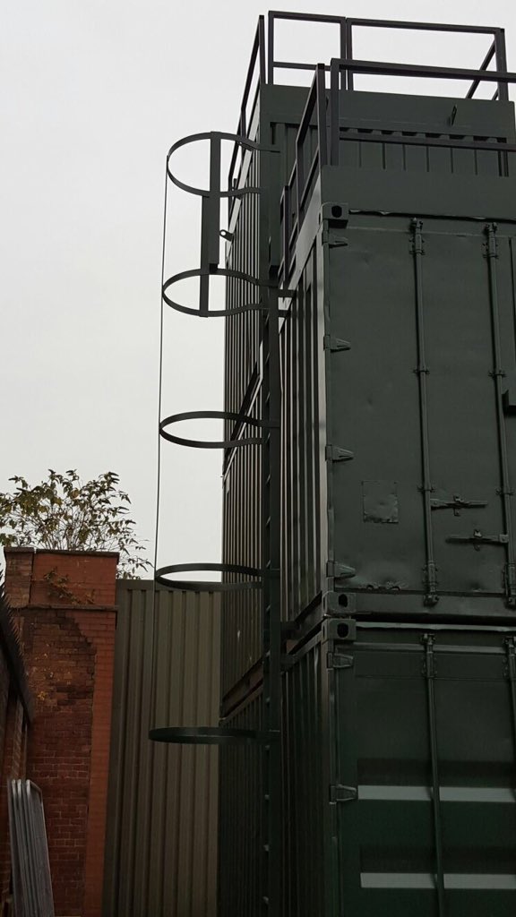 AbleModular's tweet image. Custom design and build for confined space training made from recycled 20yr old shipping containers #bespoke #green
