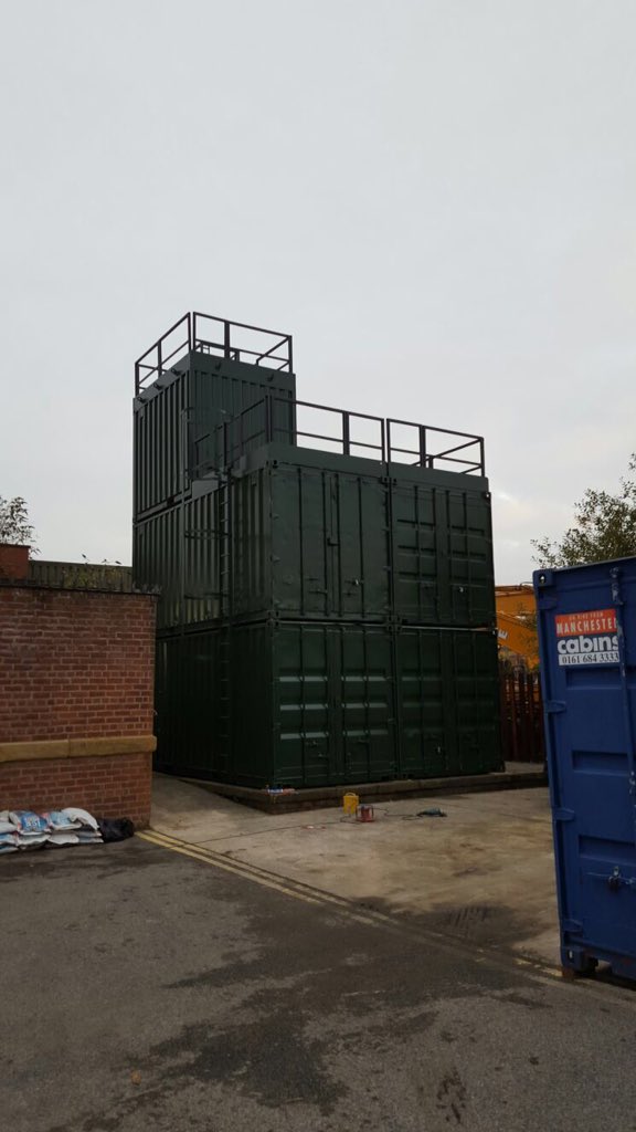 AbleModular's tweet image. Custom design and build for confined space training made from recycled 20yr old shipping containers #bespoke #green