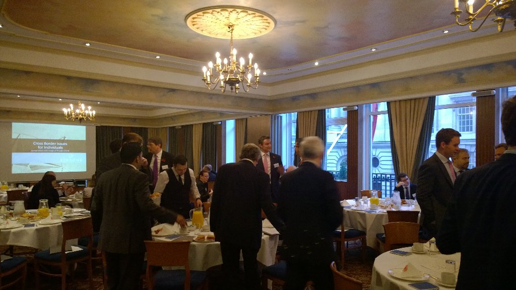 Seddons's tweet image. Our #crossborderissue seminar has just started @TheRagClub. Thanks to our MD Simon Ross for his welcome speech