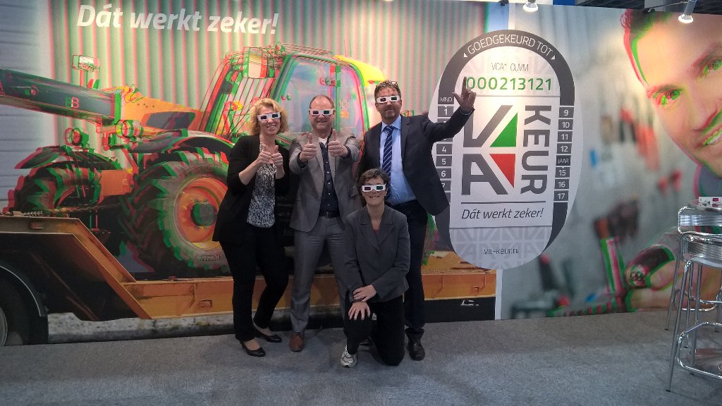 Het enthousiaste #VA-keur team op de #Logisticabeurs Kom kennismaken met de nieuwe naam in keuringsland! Hal 10C040