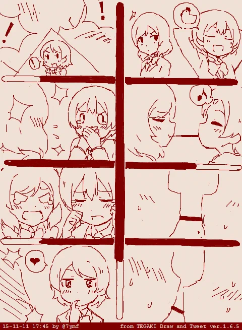 ポッキーの日まきりんぱな2 #tegaki_dt 