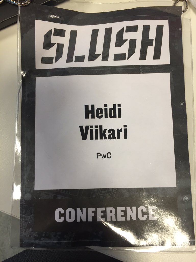 I'm coming to #Slush15 
How about you? #wearepwc 
<a href="/PwC_Suomi/">PwC Suomi</a>
