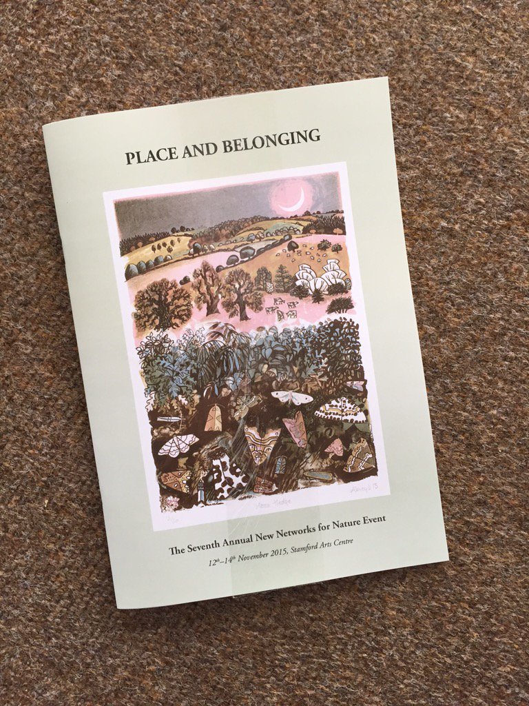networks4nature's tweet photo. Just arrived - booklet for those attending our Place and Belonging conference. Snippets from speakers and artists https://t.co/4eSogEQn8D