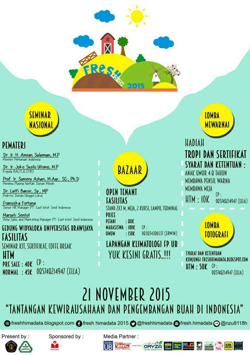 freshhimadata's tweet photo. Himadata FP UB Proudly Present Fresh 2015.SO Join NOW &amp; Be A Part Of It @ayasmlgsaja @mahasiswamlg @AcaraMahasiswa https://t.co/MBtjpdR9xi