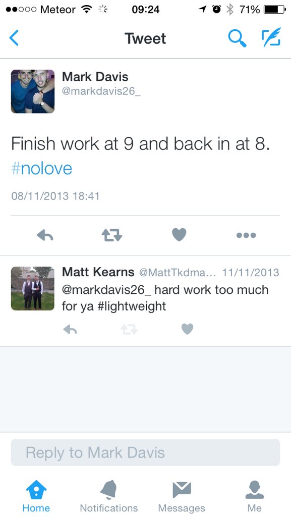 MattTkdmatty's tweet photo. Something's still haven't changed @markdavis26_  😂 https://t.co/w0YofREtrj
