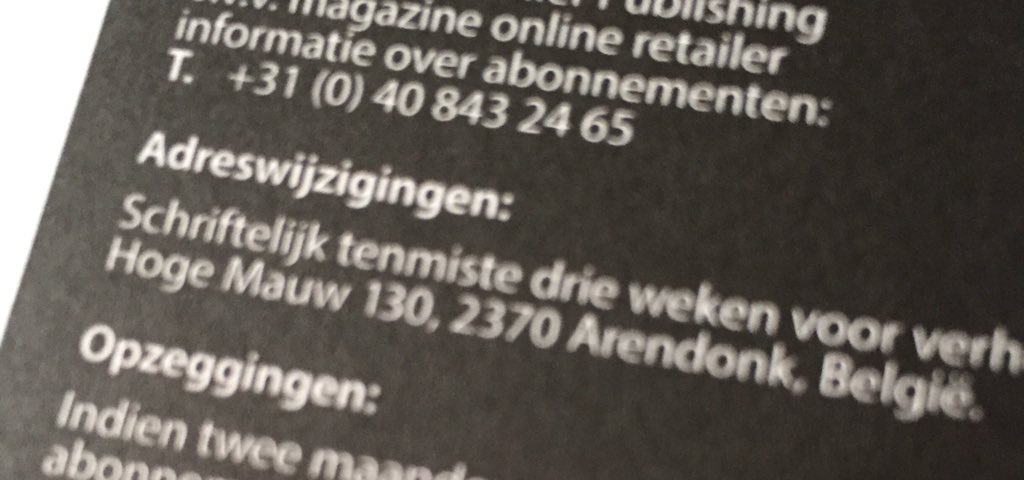 annelyze's tweet photo. For real -online- retailer magazine?? #schriftelijk #likeits1999 https://t.co/EPAxnPAfSU